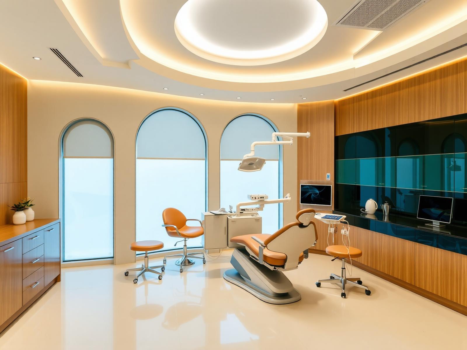 Interior of Nour Dental Studio in Dubai